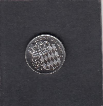 Beschrijving: 1/2 Franc  REINIER III